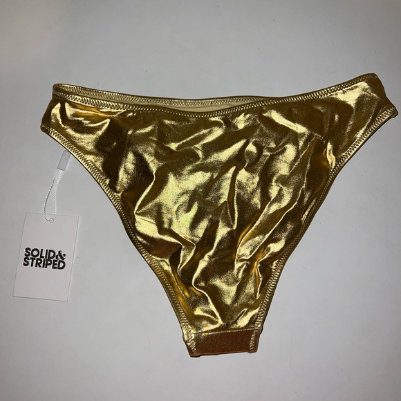 NEW Gold XS bikini from Solid and Striped - Picture 6 of 6